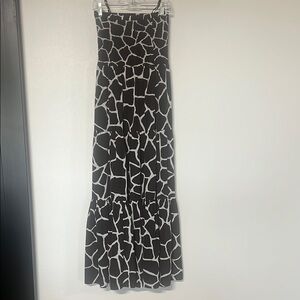 EUC Michael Kors Smocked Tiered Maxi Dress